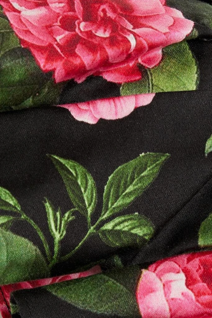 商品Alice + Olivia|Ginny pleated floral-print cotton-blend poplin mini dress,价格¥1111,第4张图片详细描述