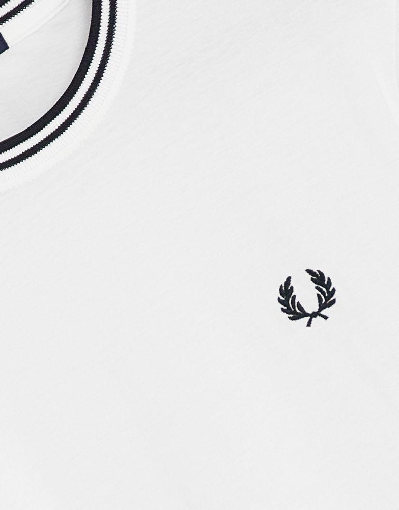 Fred Perry twin tipped t-shirt in white商品第4张图片规格展示