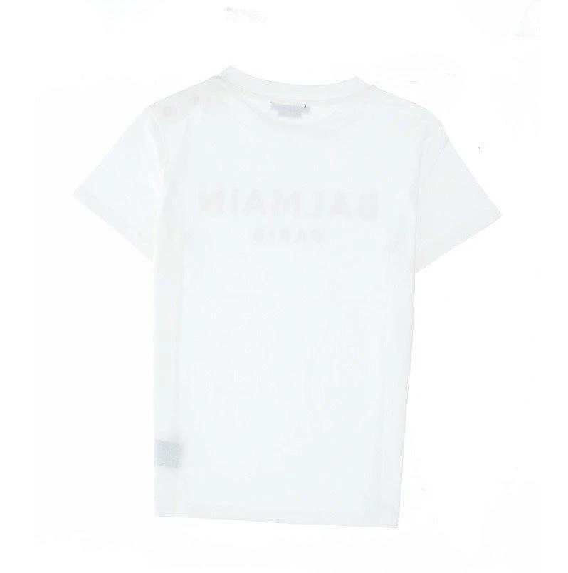 商品Balmain|Balmain Kids Logo Printed Crewneck T-Shirt,价格¥1115,第2张图片详细描述