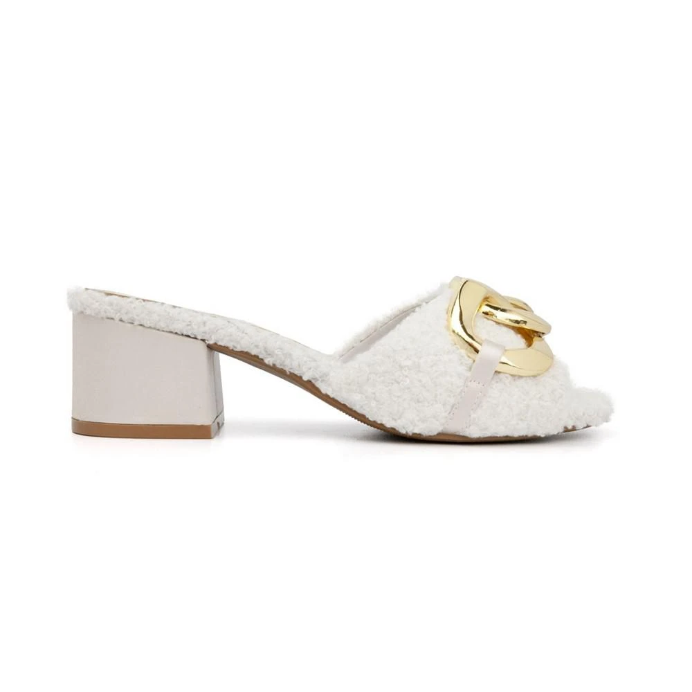 商品Juicy Couture|Women's Zumi Faux Fur Heeled Sandals,价格¥248,第2张图片详细描述