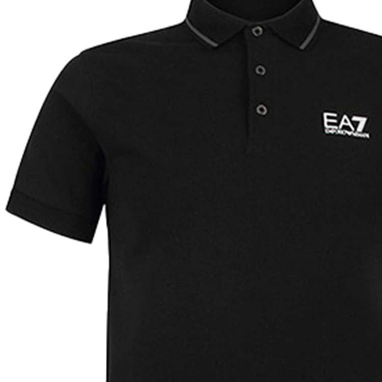 商品[国内直发] Emporio Armani|阿玛尼 EA7 字母时尚短袖Polo衫 男款 黑色,价格¥483,第10张图片详细描述