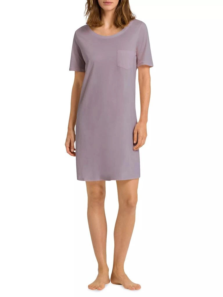 商品Hanro|Cotton Deluxe Short-Sleeve Gown,价格¥1451,第2张图片详细描述