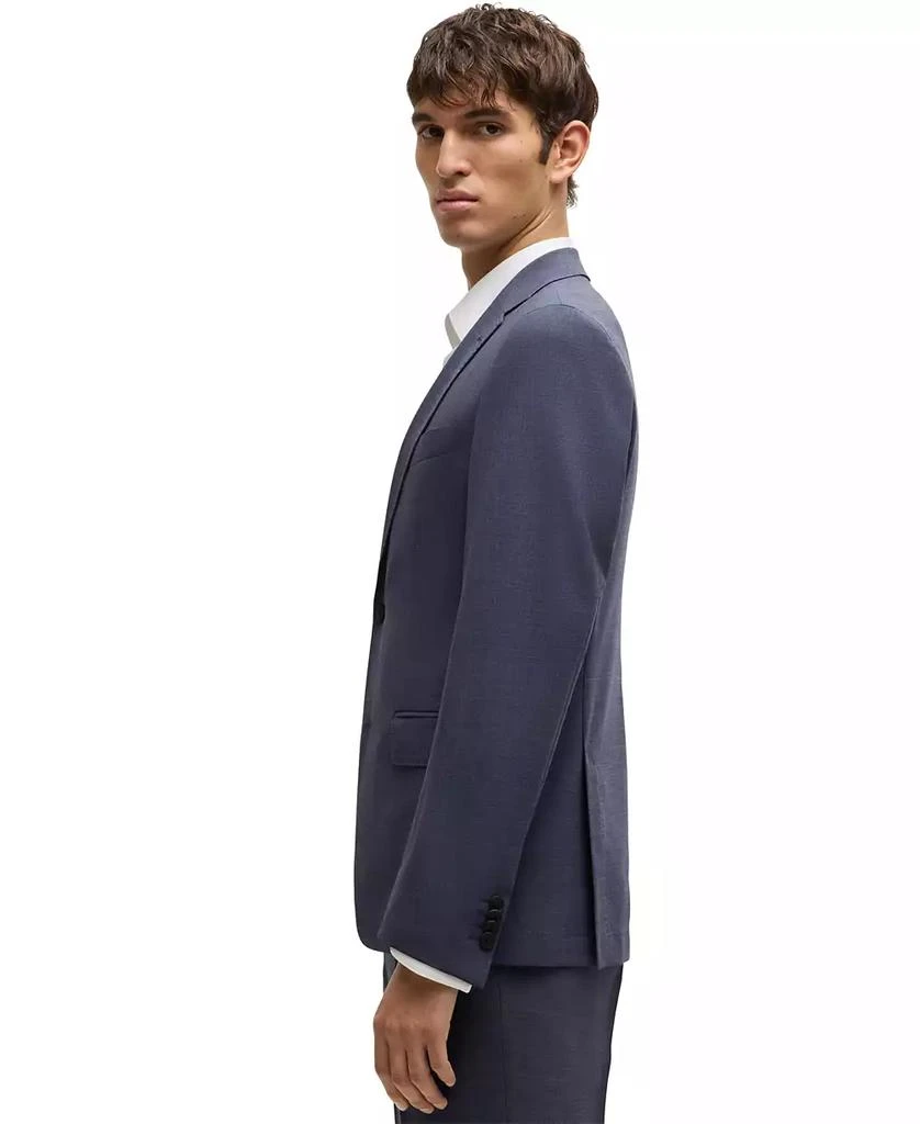 商品Hugo Boss|Men's Micro-Patterned Performance-Stretch Slim-Fit Suit,价格¥4628,第4张图片详细描述
