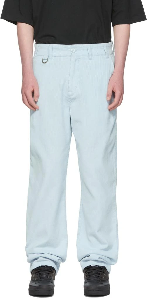 商品Drew House|SSENSE Exclusive Blue Cotton Trousers,价格¥514,第1张图片