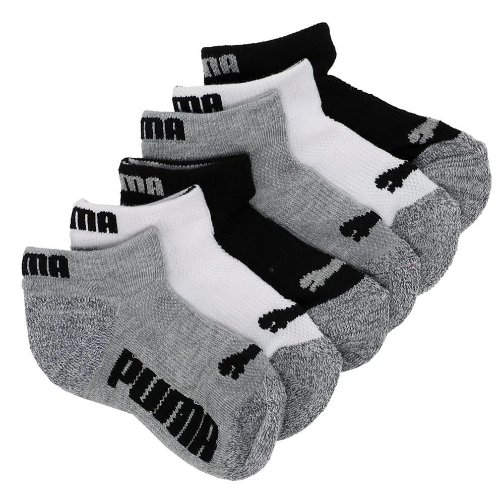 商品Puma|6Pk 1/2 Terry Low Cut Socks (Toddler),价格¥76,第1张图片