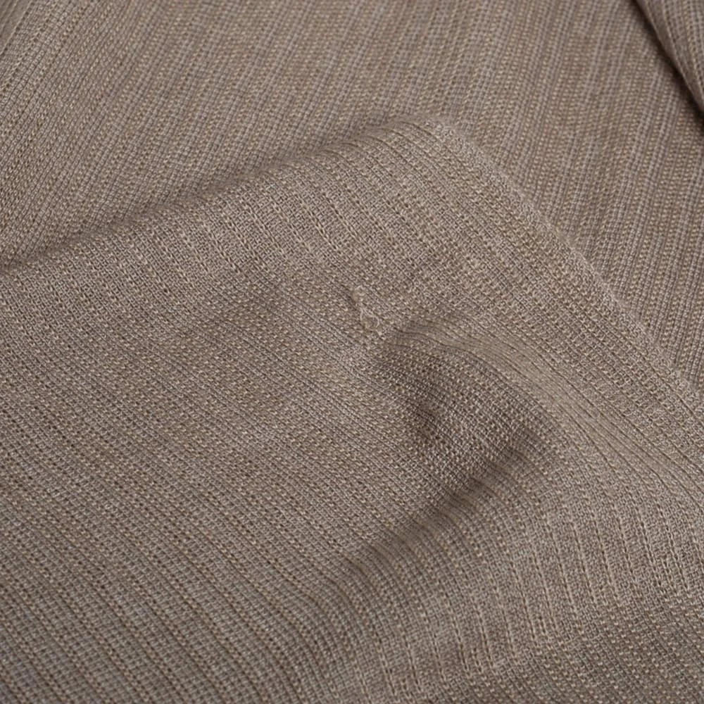 商品[二手商品] Hermes|Hermes Grey Cashmere Silk Ribbed Knit Wrap,价格¥1725,第5张图片详细描述