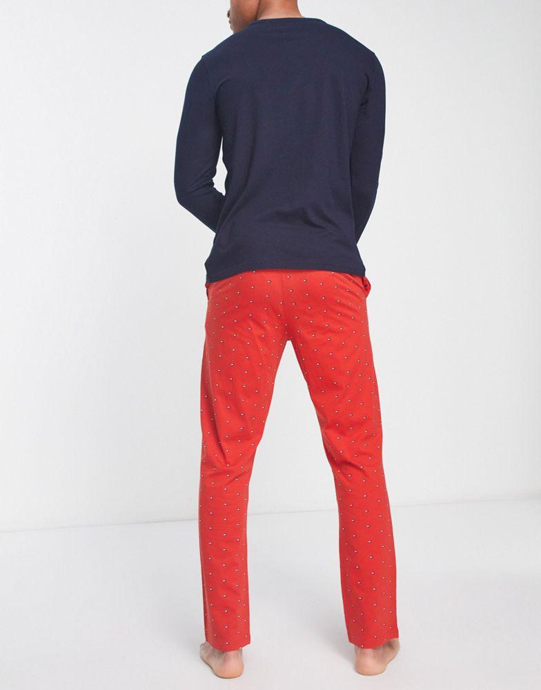 商品Tommy Hilfiger|Tommy Hilfiger printed pyjama set red,价格¥556,第4张图片详细描述