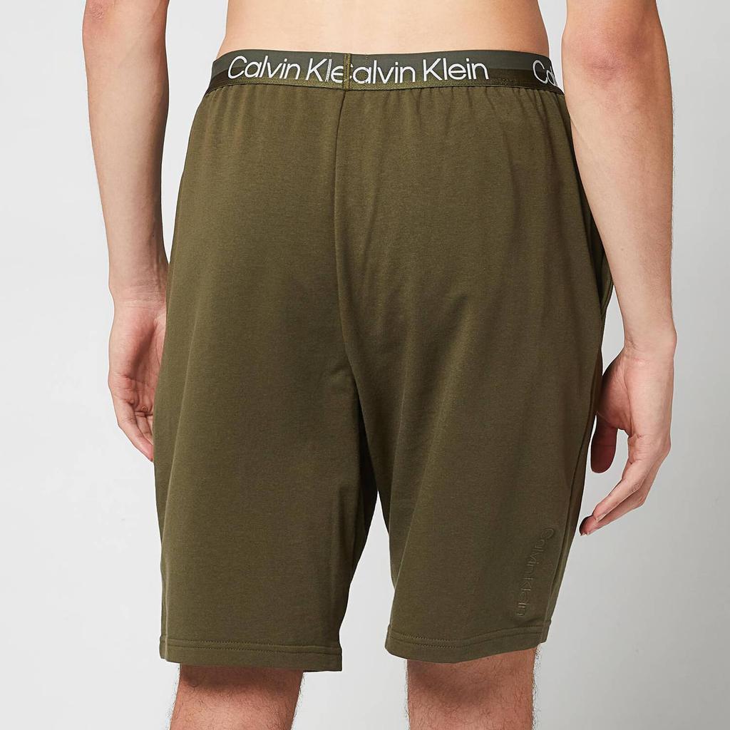 商品Calvin Klein|Calvin Klein Men's Sleep Shorts - Army Green,价格¥236,第4张图片详细描述
