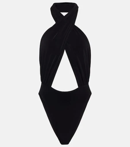 商品Norma Kamali|Crossover halterneck bodysuit,价格¥1077,第1张图片