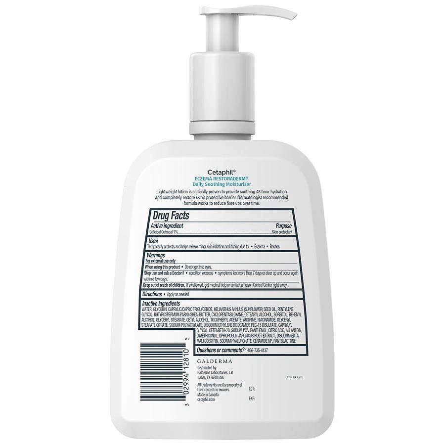商品Cetaphil|Eczema Restoraderm Soothing Moisturizer Unscented,价格¥148,第3张图片详细描述