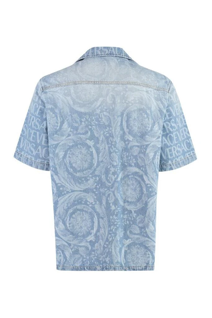 商品Versace|Versace Shirts in Navy,价格¥6281,第2张图片详细描述