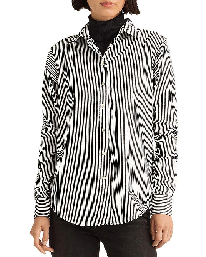 商品Ralph Lauren|Striped Button Front Top,价格¥673,第1张图片
