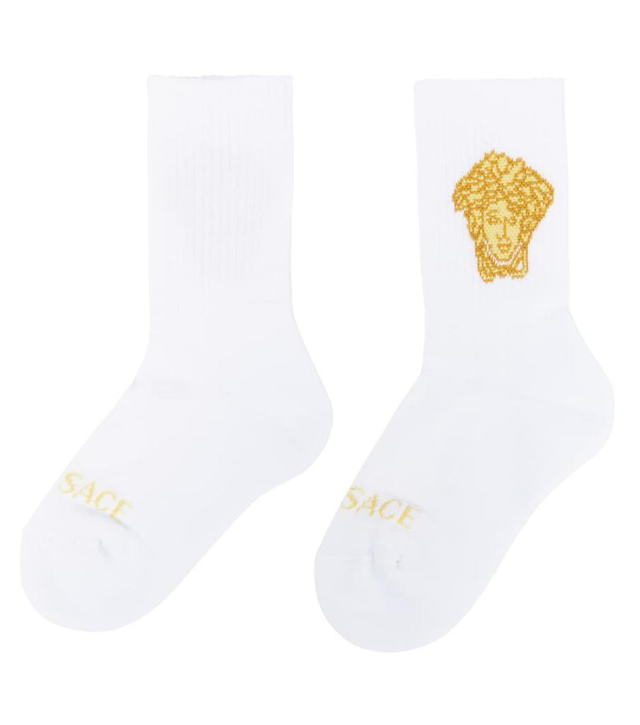 商品Versace|La Medusa棉质混纺袜子,价格¥466,第5张图片详细描述