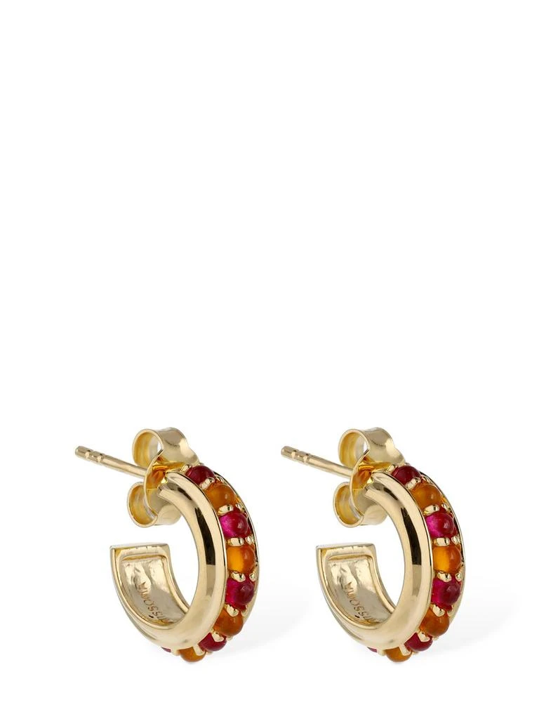 商品Missoma|Hot Rox Gemstone Mini Hoop Earrings,价格¥598,第1张图片