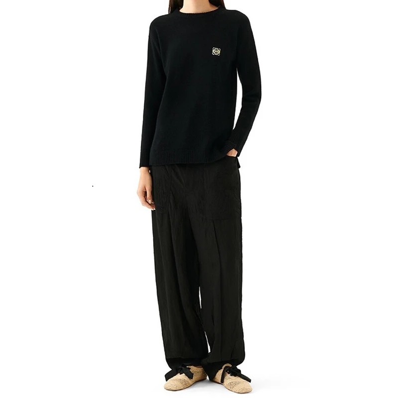 LOEWE 黑色女士针织衫/毛衣 S3109200MI-1100 商品