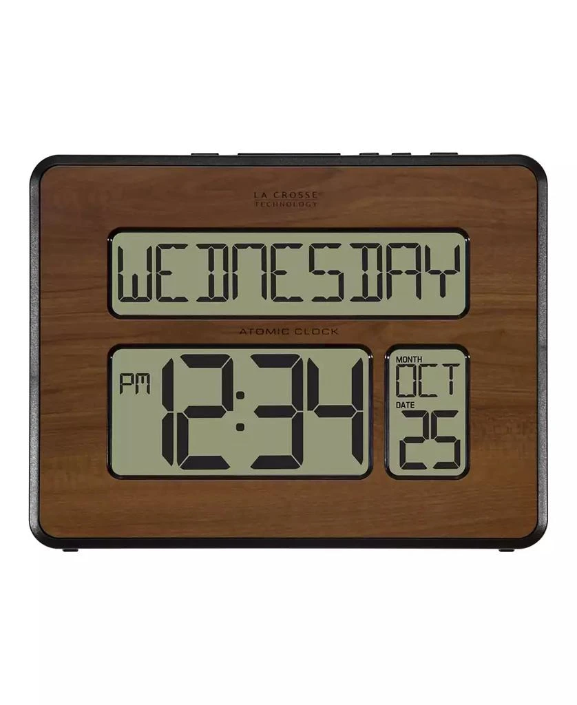 商品La Crosse Technology|Atomic Full Calendar Digital Clock with Extra Large Digits,价格¥358,第1张图片
