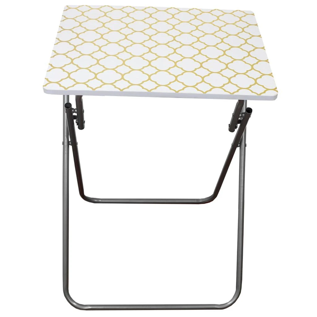 商品Home Basics|Home Basics Multi-Purpose Foldable Table, White,价格¥257,第4张图片详细描述