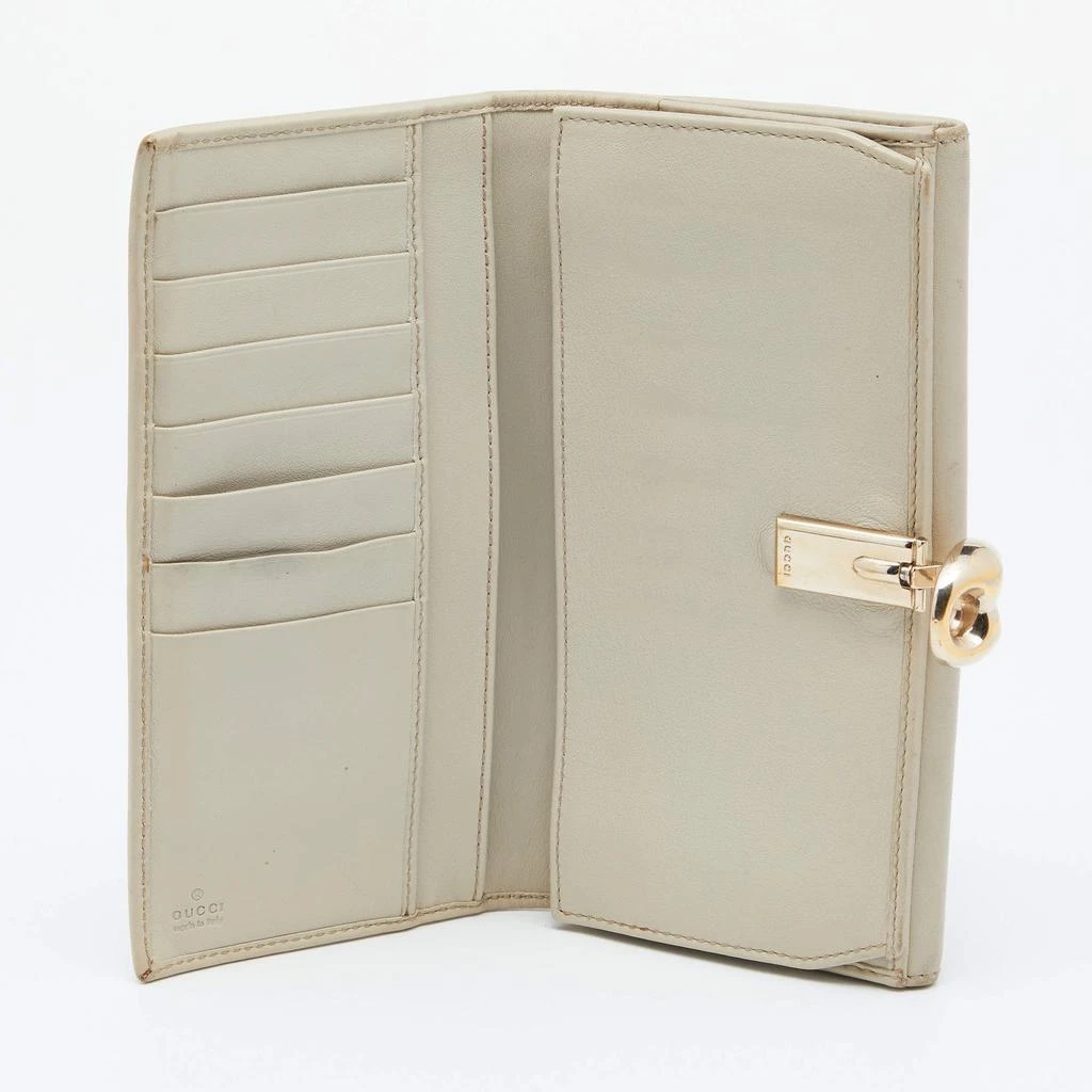 商品[二手商品] Gucci|Gucci Off White Guccissima Leather Wave Continental Wallet,价格¥1005,第2张图片详细描述