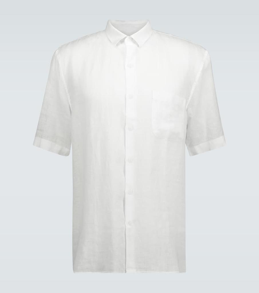 亚麻短袖衬衫商品第1张图片规格展示