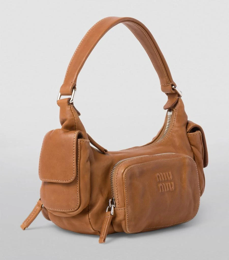 商品Miu Miu|Nappa Leather Pocket Shoulder Bag,价格¥29206,第2张图片详细描述