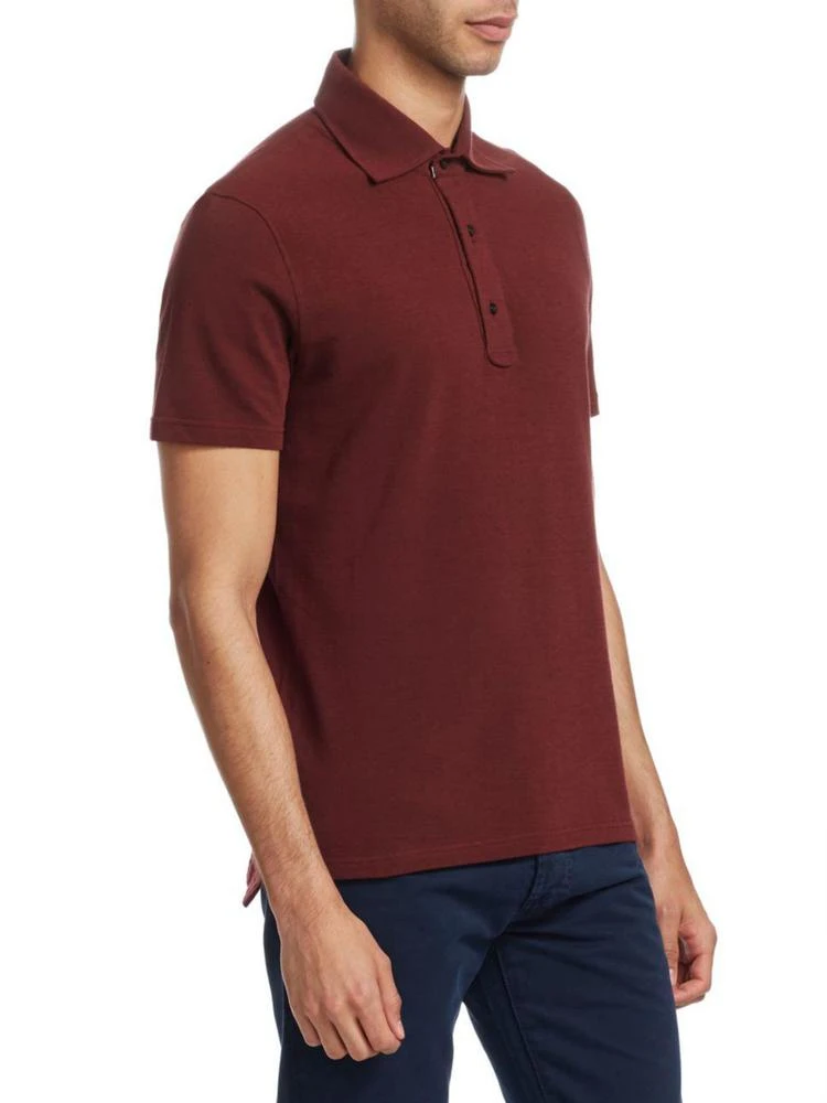 商品Isaia|Short-Sleeve Cotton Polo,价格¥1036,第3张图片详细描述