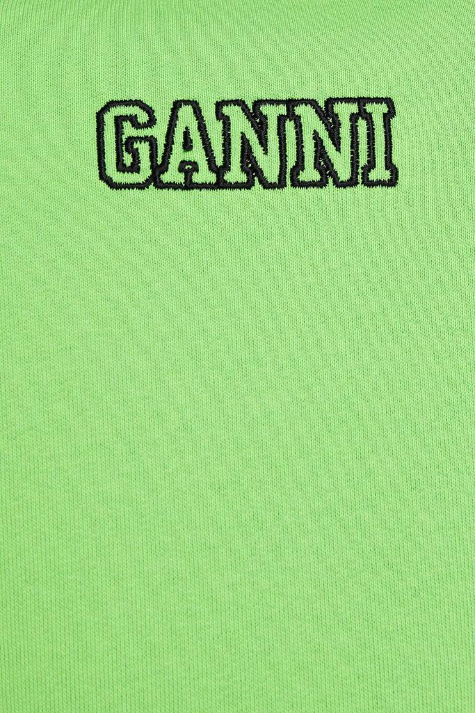商品Ganni|Oversized embroidered organic cotton-fleece sweatshirt,价格¥531,第4张图片详细描述