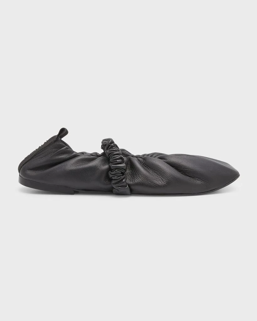 商品Ganni|Soft Leather Mary Jane Ballerina Flats,价格¥1586,第1张图片