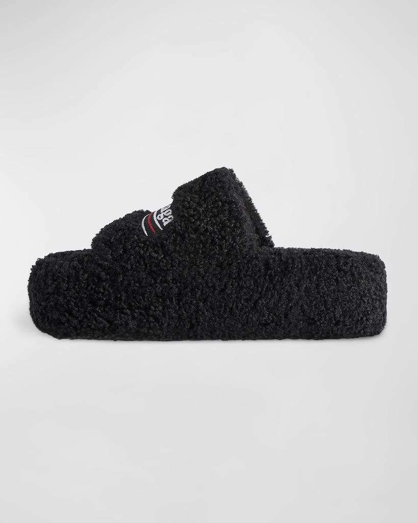 商品Balenciaga|Furry Platform Faux Shearling,价格¥7170,第3张图片详细描述