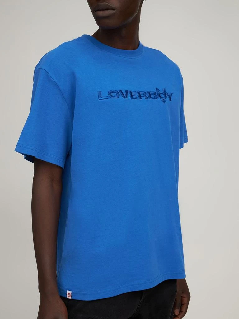 商品Charles Jeffrey Loverboy|Logo Embroidery Cotton Jersey T-shirt,价格¥542,第2张图片详细描述