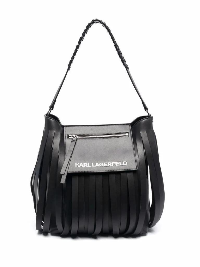 商品Karl Lagerfeld Paris|Karl lagerfeld women's black polyurethane shoulder bag,价格¥3339,第1张图片