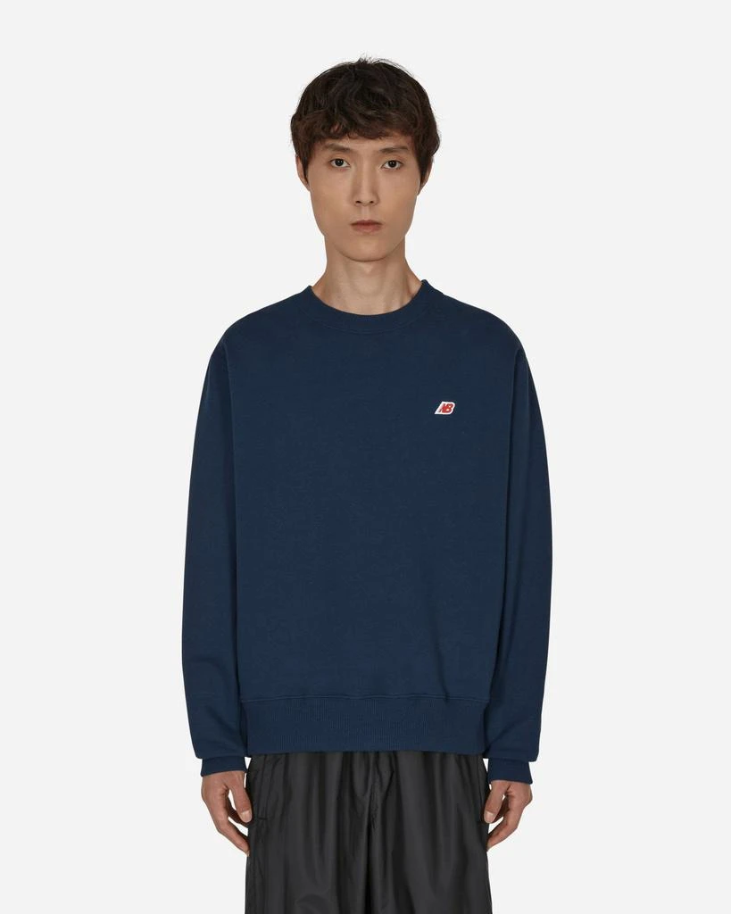 商品New Balance|MADE in USA Core Crewneck Sweatshirt Blue,价格¥779,第1张图片