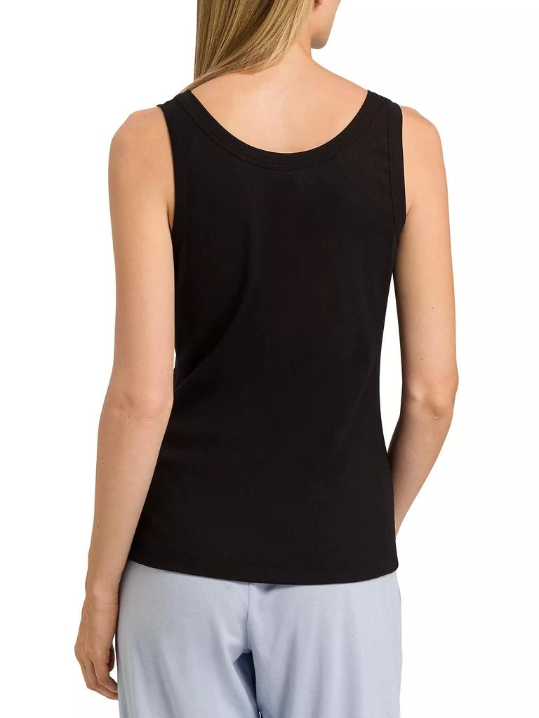 商品Hanro|Sleep And Lounge Ribbed Cotton Tank Top,价格¥330,第4张图片详细描述