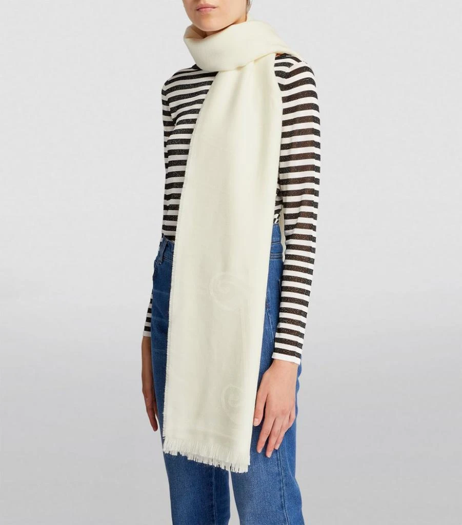 商品Max Mara|Wool Monogram Scarf,价格¥2430,第5张图片详细描述