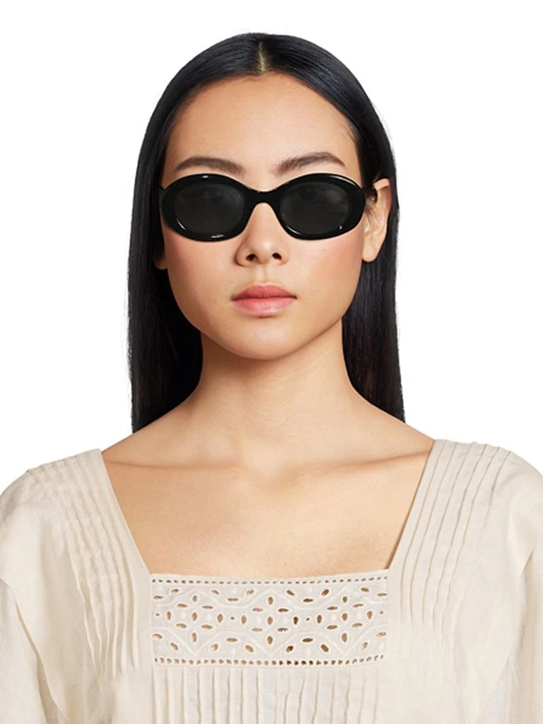 商品Celine|Triomphe 52MM Oval Sunglasses,价格¥3796,第2张图片详细描述