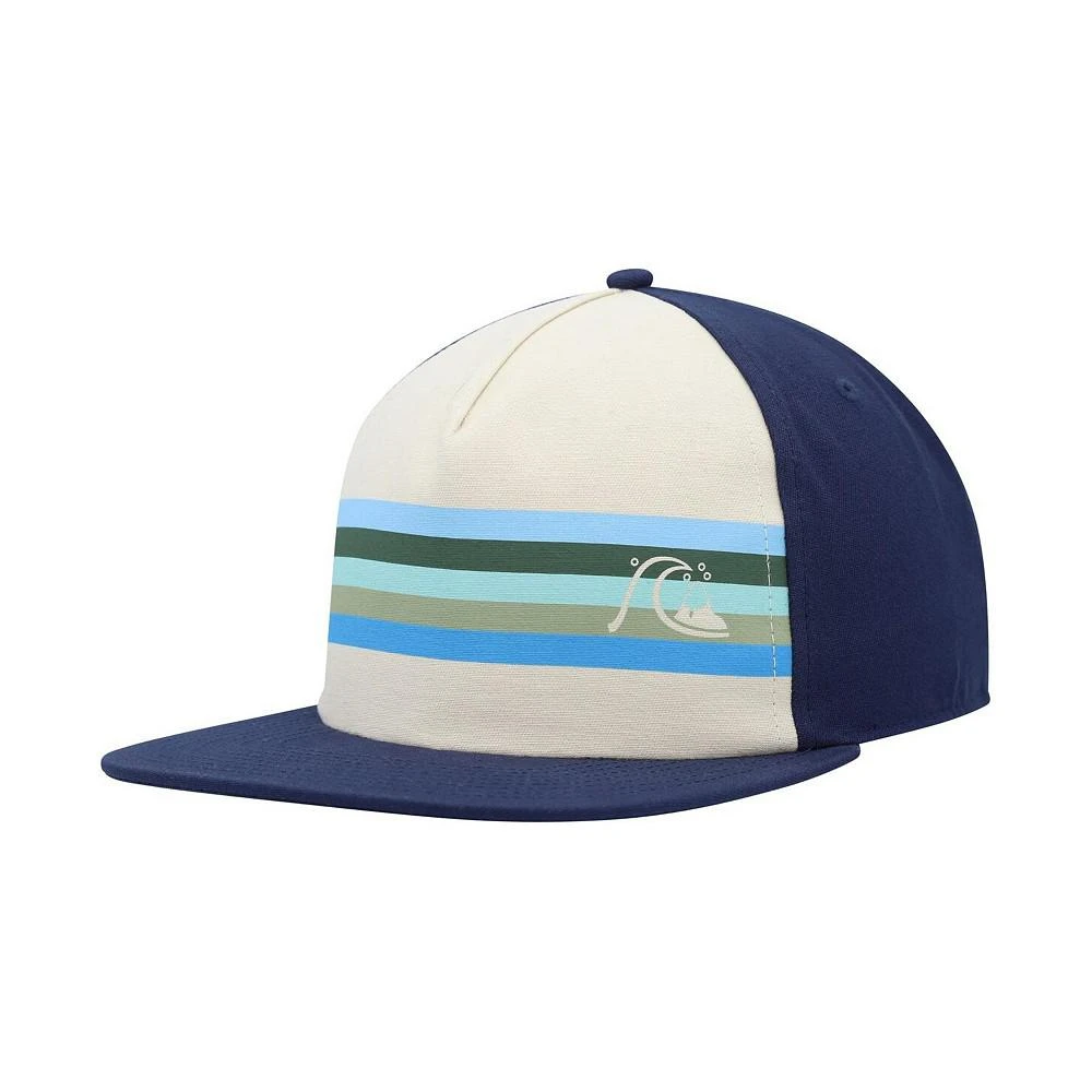 商品Quiksilver|Men's White, Navy Alloy Snapback Hat,价格¥206,第1张图片