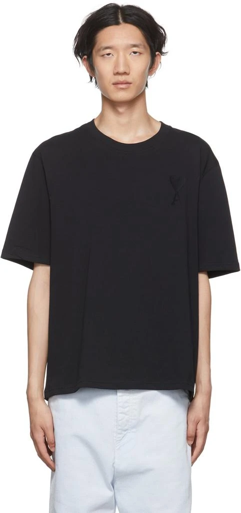 商品AMI|Black Ami de Cœur T-Shirt,价格¥1694,第1张图片