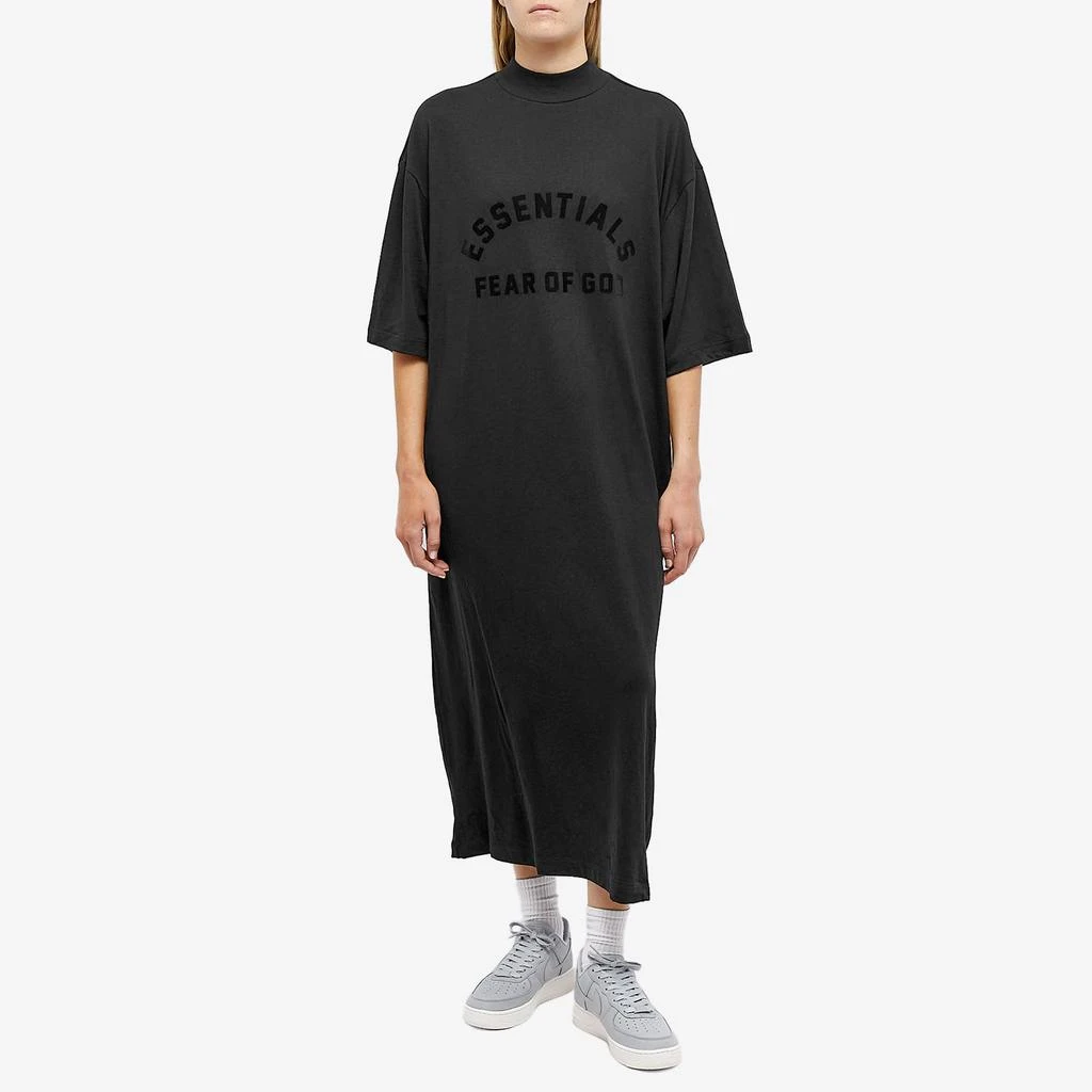 商品Essentials|Fear of God ESSENTIALS 3/4 Sleeve Dress - Black,价格¥347,第4张图片详细描述