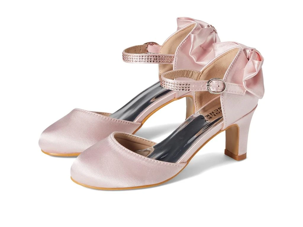 商品Badgley Mischka|Scarlett Satin Shoe (Little Kid/Big Kid),价格¥449,第1张图片