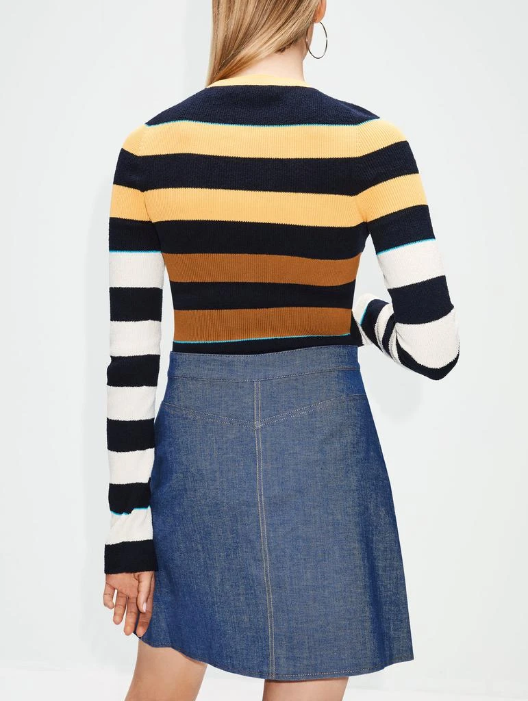 商品Carolina Herrera|Denim Mini Skirt with Front Fly,价格¥1128,第4张图片详细描述