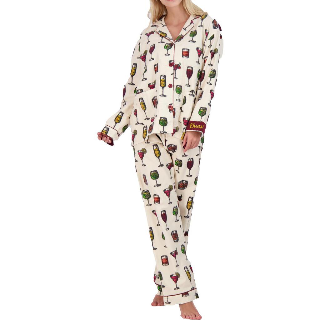 PJ Salvage RZ8FLPJ Women's Cotton Flannel Pajama Set商品第6张图片规格展示