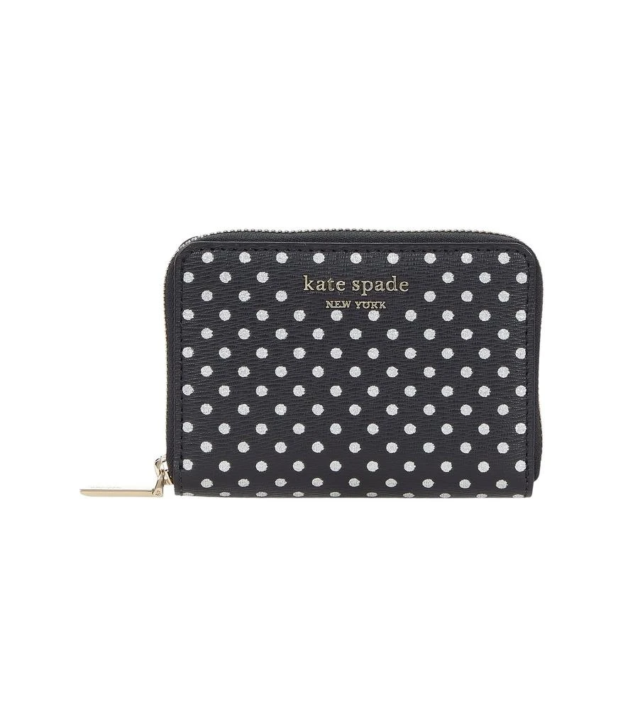 商品Kate Spade|Spencer Metallic Dots Zip Card Case,价格¥494,第1张图片