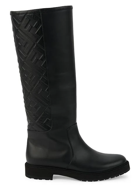 商品Fendi|FF Tall Leather Boots,价格¥10464,第1张图片