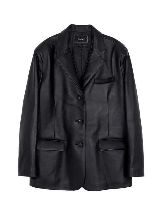 商品RAIVE|Leather Single Jacket in Black VL0AJ2010,价格¥3656,第1张图片