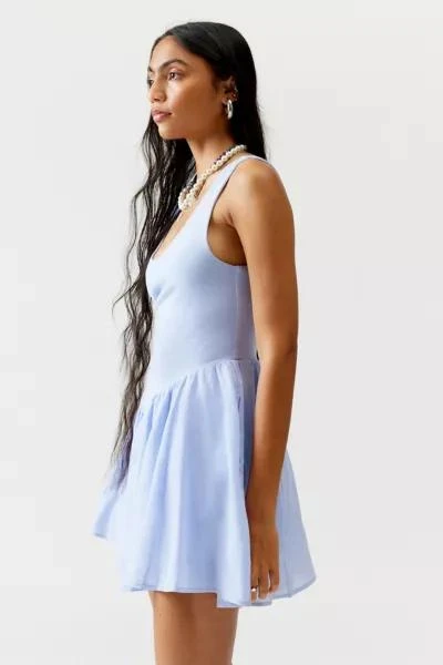 商品Urban Outfitters|UO Daphne Drop-Waist Mini Dress,价格¥371,第4张图片详细描述