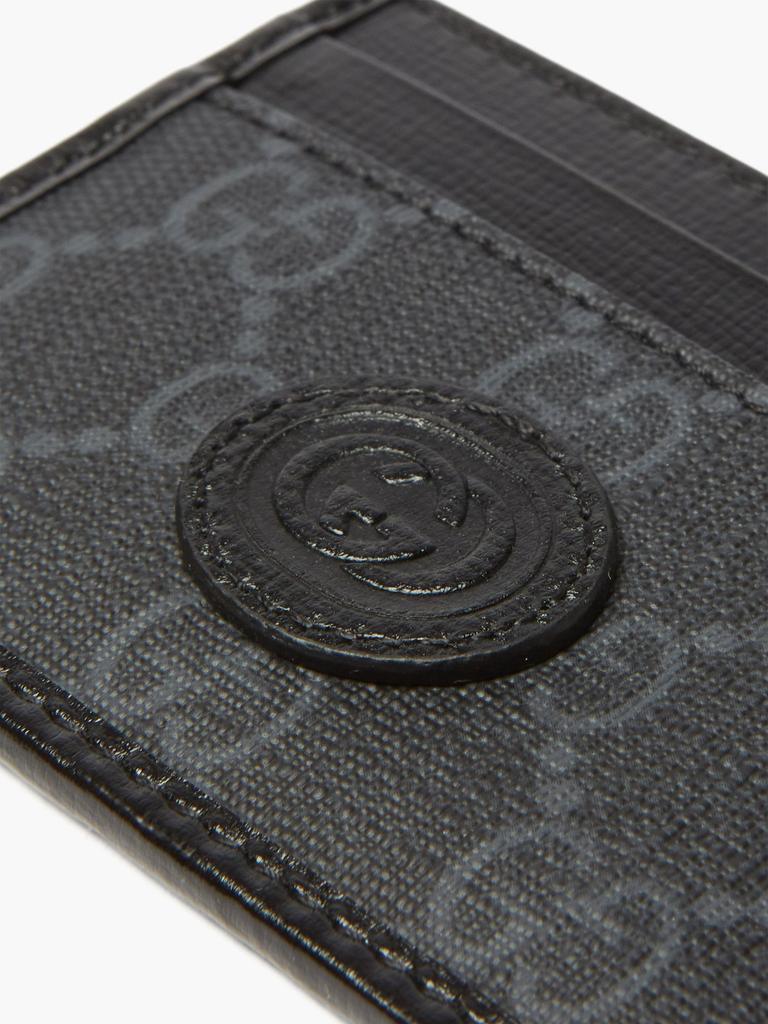 商品Gucci|Interlocking G Supreme canvas cardholder,价格¥1437,第4张图片详细描述