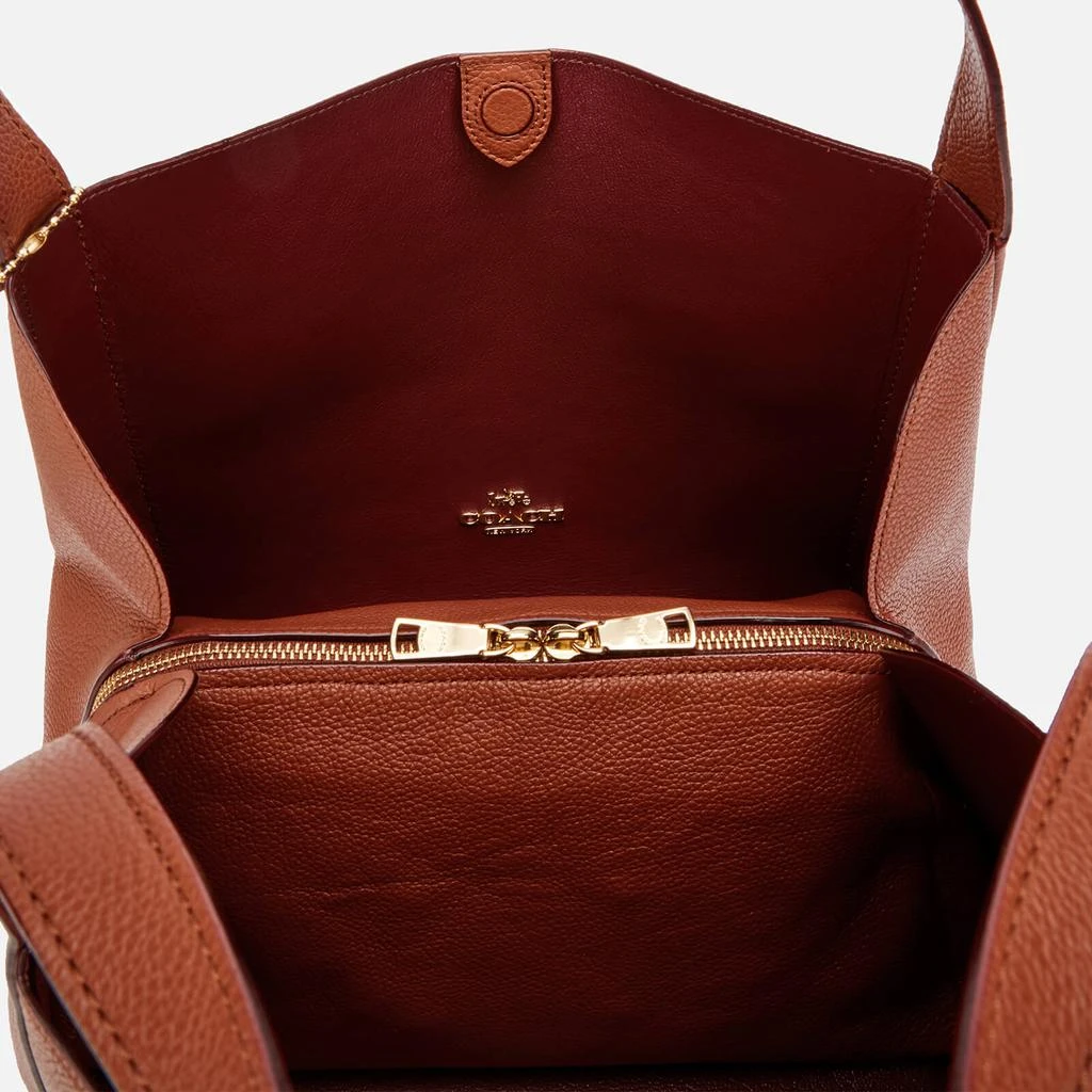 商品Coach|Coach Women's Polished Pebble Leather Hadley Hobo Bag - 1941 Saddle,价格¥2123,第5张图片详细描述