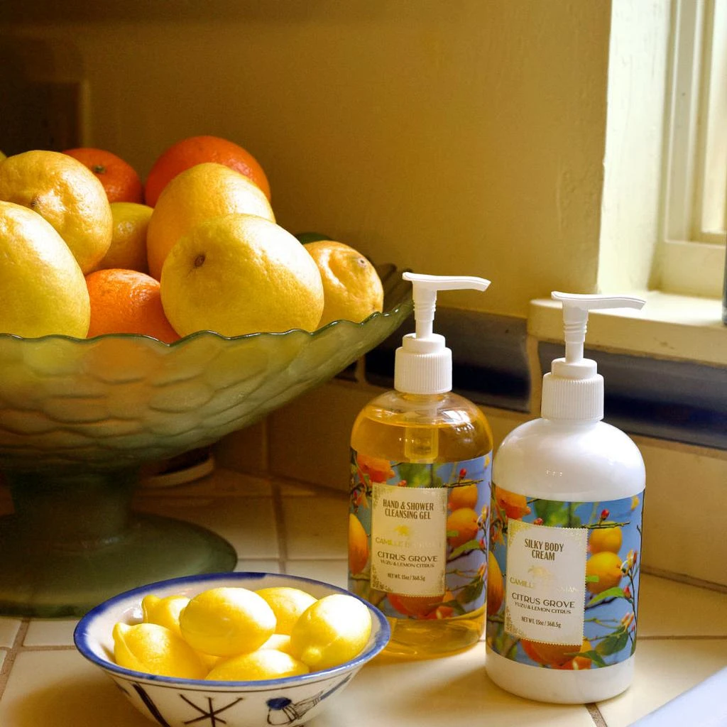商品Camille Beckman|Hand & Shower Cleansing Gel 13oz Citrus Grove,价格¥118,第5张图片详细描述