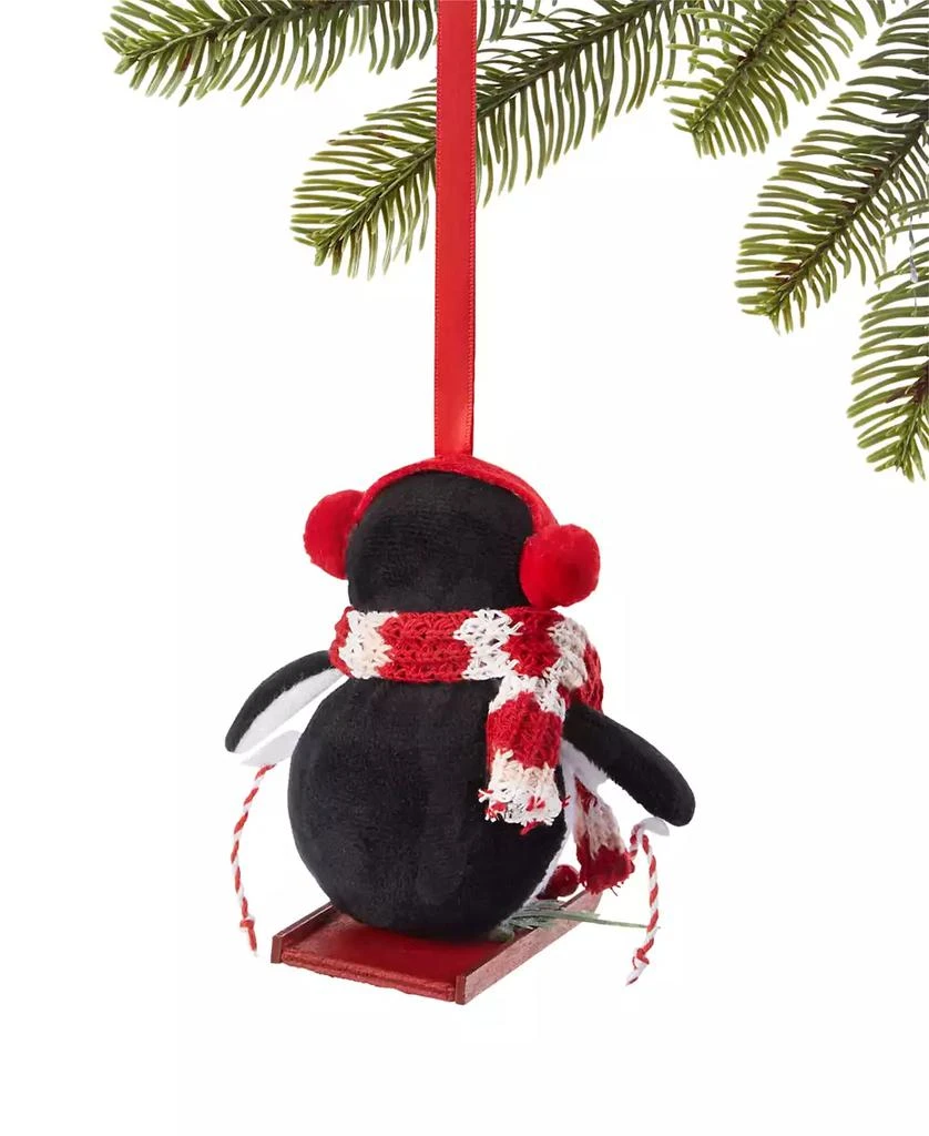 商品Holiday Lane|Christmas Cheer Peguin with Scarf and Earmuff Ornament, Exclusively at Macy's,价格¥38,第3张图片详细描述