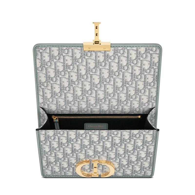 商品Dior|【预售3-7天】DIOR/迪奥  30 MONTAIGNE系列 女士灰色斜纹提花�帆布CD金属扣翻盖蒙田手提斜挎单肩包M9203UTZQ_M932,价格¥25631,第5张图片详细描述