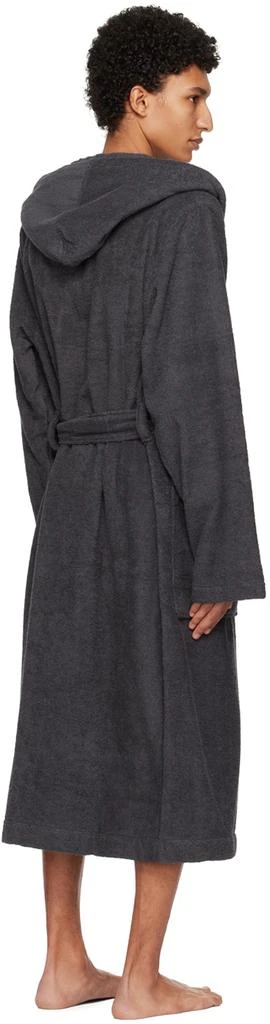 商品Tekla|Black Hooded Bathrobe,价格¥921,第3张图片详细描述